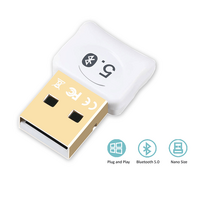 Sansai Bluetooth USB Adaptor for PC connects with Bluetooth headphones White