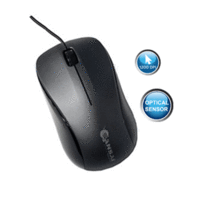 Sansai 3 Button 800Dpi Optical USB Mouse 160cm Long Cable Black
