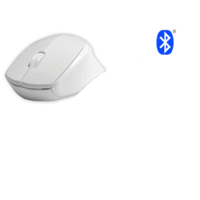 Sansai Wireless Bluetooth Optical Mouse for PC Laptop Computer Mac Tablet white