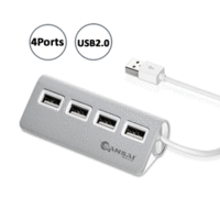 Sansai 4 Ports 2.0 USB HUB Aluminium alloy shell 480 Mbps 