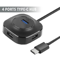 Sansai 4 Ports type-C HUB lightweight and easy to carry