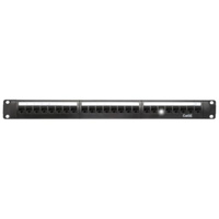CAT5E 24 Port Patch panel keystone 1RU Unloaded Includes cable tie rack strain relief