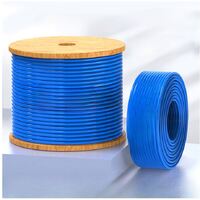 8Ware 350m CAT6A Ethernet LAN Cable Reel Box Blue Bare Copper Twisted Core PVC Jacket >305m