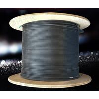 8Ware 350m CAT6A Ethernet Outdoor Underground Shielded External LAN Cable Reel Box Black Copper Twisted Core PE Jacket 23AWG >305m