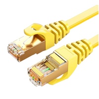 8Ware CAT7 Cable 10m - Yellow Color RJ45 Ethernet Network LAN UTP Patch Cord Snagless Flat cable