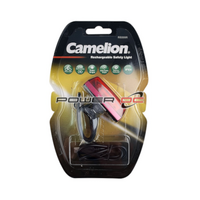 Camelion Rechargeable Safety Waterproof Rear Bike LED Light Red & Batteries