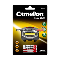 Camelion 3W Powerful COB LED Headlight Include 1.5V 3xAAA Battery Fixing Angle