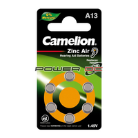 Camelion 1.45V A13 Zinc Air Hearing Aid Button Cell Batteries Replaces 7000ZD 