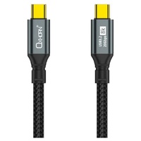 Oxhorn 2m USB-C to USB-C USB 3.2 Gen2 Braided 20Gbps 8K@60Hz 5A 20V 100W PD Fast Charging Video Cable for Laptop Phone Tablet Docking USB-C Devices