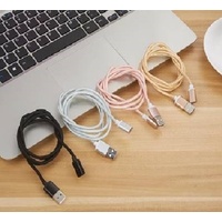 8Ware Braided Metal Magnetic Data Cable with 3 Connectors