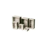 Light grey ABS cabinet with clearpolycarbonate lid  165X85X55