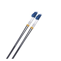 8ware 2m LC-LC OS2 Single Mode Dual-Core Fibre Optic Cable UPC Duplex Armoured Low Smoke Zero Halogen (LSZH) Jacket Black