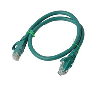 8Ware Cat6a UTP Ethernet Cable 25cm Snagless Green