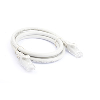 8Ware Cat6a UTP Ethernet Cable 1m Snagless Grey
