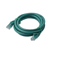 8Ware Cat6a UTP Ethernet Cable 2m Snagless Green