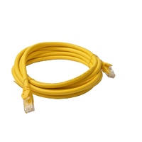 8WARE CAT6A UTP Ethernet Cable 3m Snagless Yellow