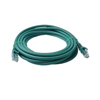 8Ware Cat6a UTP Ethernet Cable 5m Snagless Green
