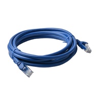 8Ware Cat 6a UTP Ethernet Cable Snagless - 7m Blue 