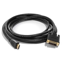 8Ware High Speed HDMI to DVI-D Cable 3m 2 Male Connectors
