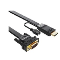 8ware 2m HDMI to VGA Converter Cable with 2 Male Connectors HD 1080p Resolution 