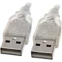 8Ware USB 2.0 Cable 3m2 Male Connectors Transparent