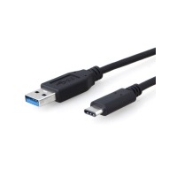 8Ware USB 3.1 Cable 1m Type-C to A 2 Male Connectors Black 10Gbps