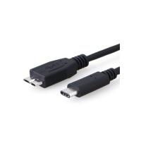 8Ware USB 3.1 Cable 1m Type-C to Micro B2 Male Connectors Black 10Gbps