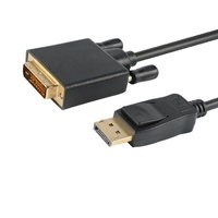 Astrotek Display Port DP to DVI-D 2M Cable 25 Pin 2 Gold Plated Male Connectors