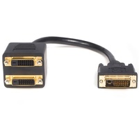 Astrotek DVI-D Splitter Cable 25 Pins Male to 2x Female Gold Plated Connector