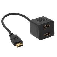 Astrotek HDMI Splitter Cable 15cm - v1.4 Male to 2x Female Amplifier Duplicator 