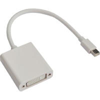 Astrotek Mini DisplayPort DP to DVI Cable 20cm Male to Female Nickle RoHS