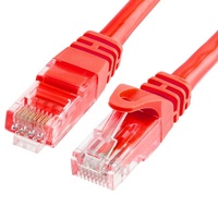 Astrotek CAT6 Cable 25cm Red RJ45 Ethernet Network LAN UTP Patch Cord PVC Jacket