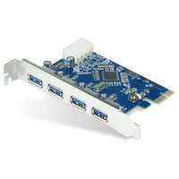 Astrotek 4Ports USB3.0 PCIe PCI Express Add-on Card Adapter 5Gbps