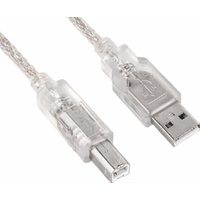 Astrotek USB 2.0 Printer Cable 2m Type A Male to Type B Male Transparent Colour