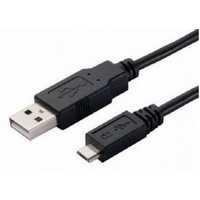 Astrotek Type A Male USB to Micro Type B Male USB Cable 2m Black Colour RoHS