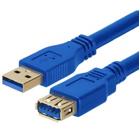 Astrotek USB 3.0 Extension Cable 1m-Type A Male to Type A Female Blue Colour