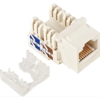 Astrotek CAT5e UTP Network Keystone Jack for Socket kit 10 per pk PolyBag White 