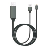 8Ware Generic Plug and Play Lightning to HDMI 2m Cable for iPhone and iPad