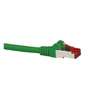 Hypertec CAT6A Shielded Cable 0.5m Green 10GbE RJ45 Ethernet Network LAN 26AWG