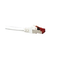 Hypertec CAT6A Shielded Cable 1.5m White 10GbE RJ45 Ethernet Network LAN 26AWG