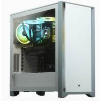 Corsair 4000D Tempered Glass Mid-Tower Case, White