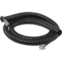 5M Black Handset Curly Cord Tel4502 RJ11