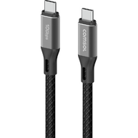 Comsol 2m Black 10Gbps USB-C to USB-C Cable Charge & Sync Cable
