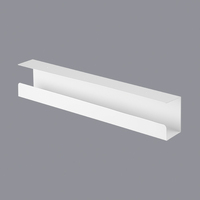 Brateck Under-Desk Cable Tray Organizer  Dimensions:600x114x76mm - White