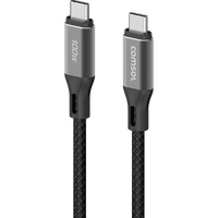 Comsol 1.5m Black 100W USB-C to USB-C Charge & Sync Cable
