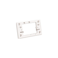 HPM Surface Mounting Wall Plate Block Low Profile 13mm White