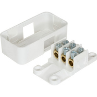 HPM 30Amp Miniature Junction Box includes 4x Screw Terminals White