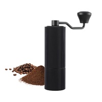 Devanti Manual Coffee Grinder with 24 Adjustable Settings | Hand Coffee Bean Burr Mill for Espresso French Press | Portable Stainless Steel Quiet Grin