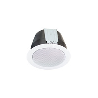 REDBACK CF0887 130mm 100V 10W Coaxial Ceiling EWIS Speaker White Metal Grille