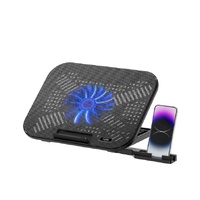 Rapoo Laptop Cooling Pad CF100, High-Efficiency Cooling Ergonomic Design, Multi-height Adjustable, Sturdy, Durable, Multi-Size Compatible